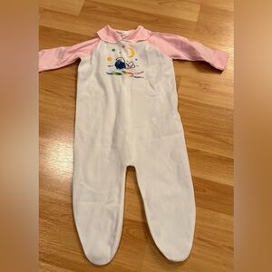 Vintage Smurf Baby Sleeper